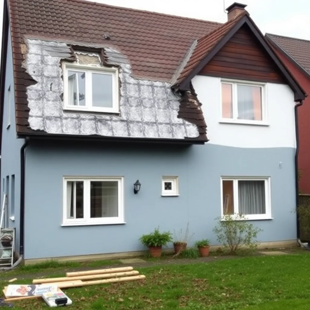 Belgische woning met renovatiewerken en energiebesparende maatregelen