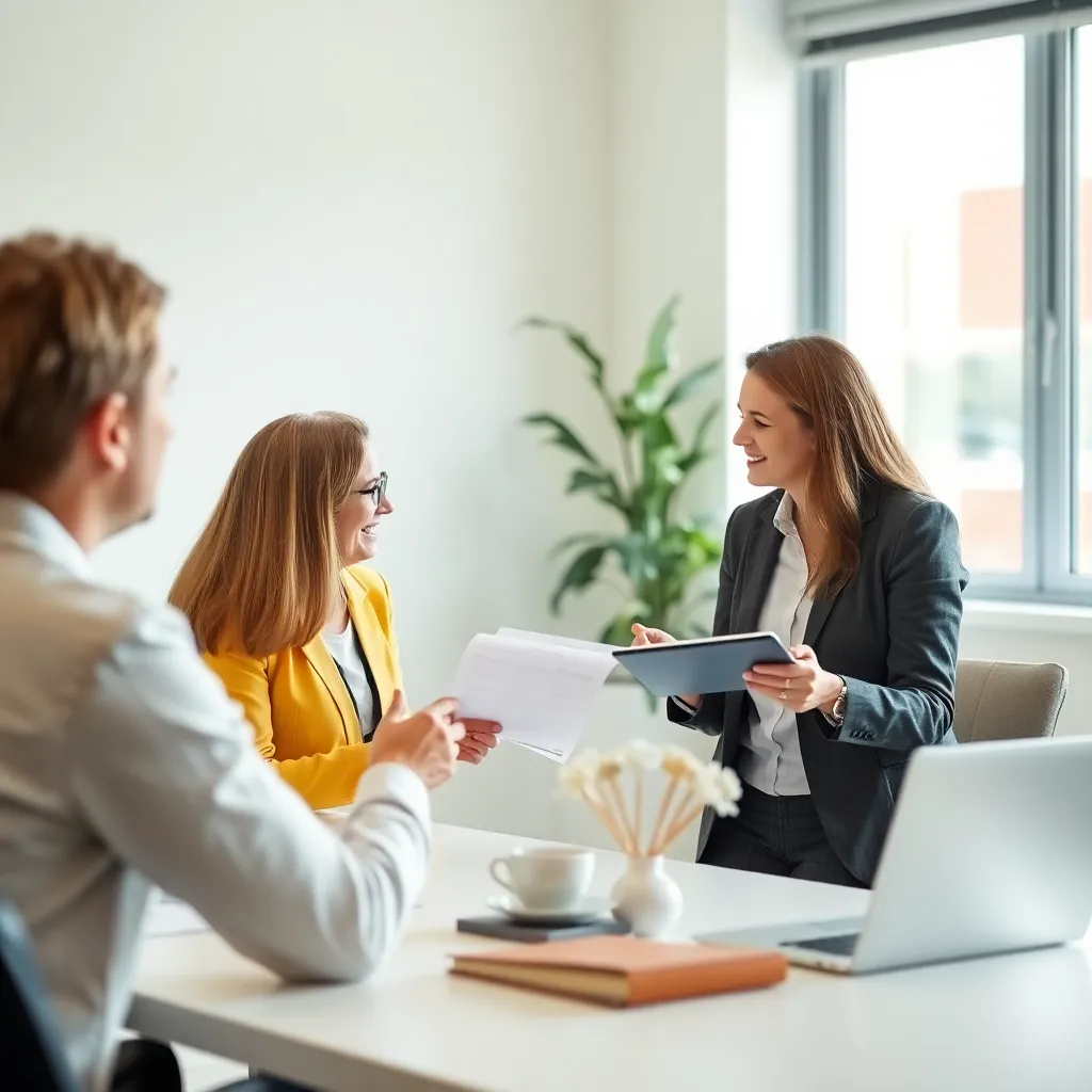 Financieel adviseur in gesprek met een cliënt over budgetplanning