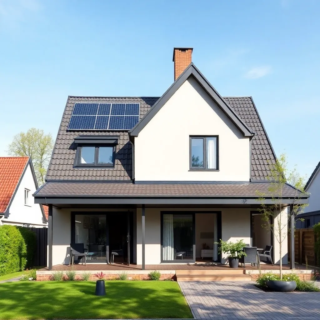Belgische woning met energiebesparende maatregelen